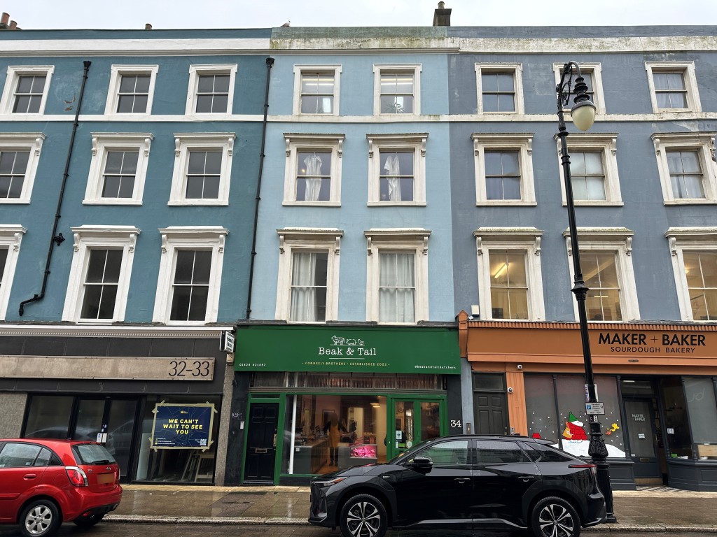 Lot: 72 - FREEHOLD COMMERCIAL & RESIDENTIAL BLOCK - External of freehold terraced mixed use block